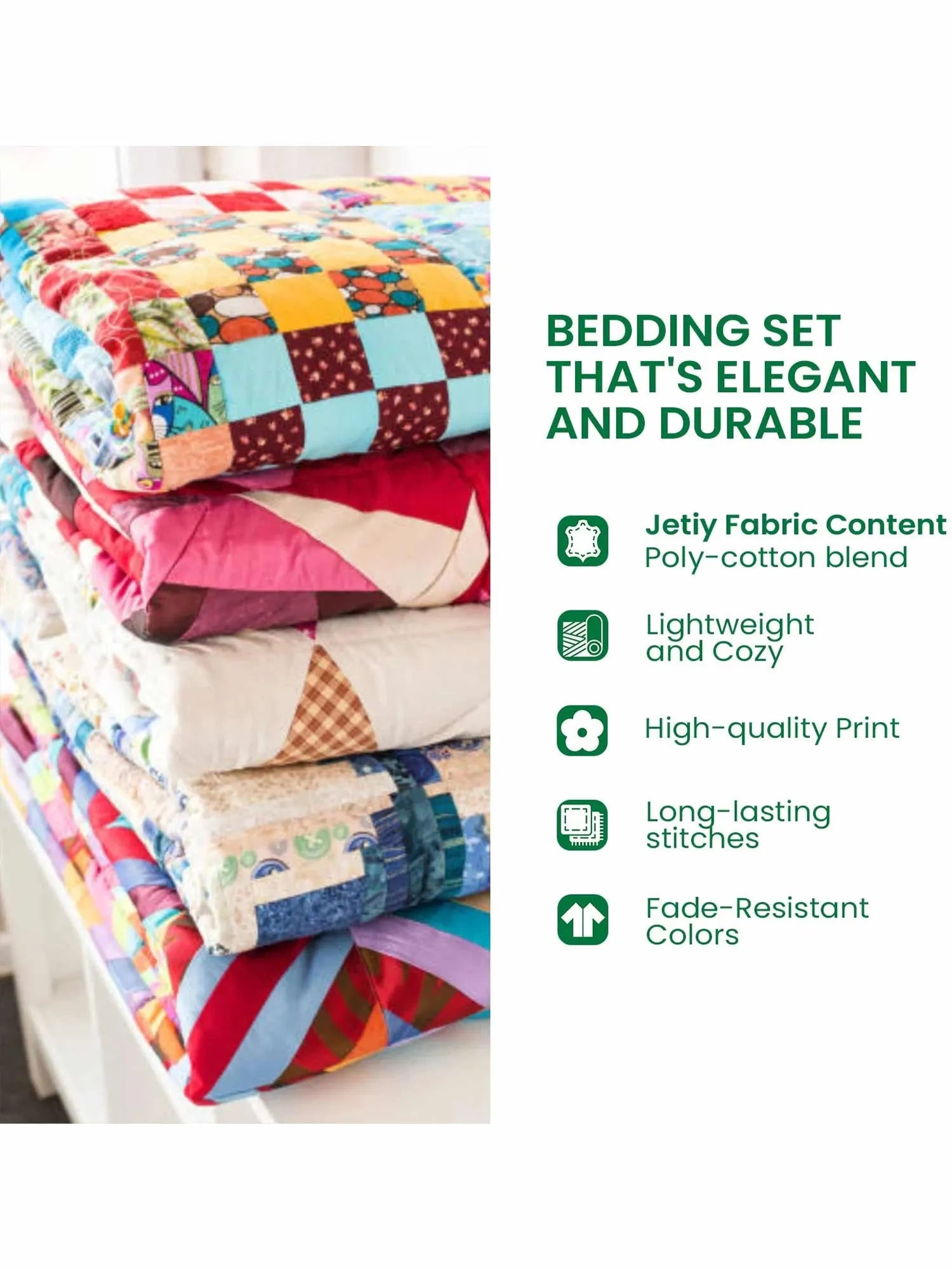 North Pole Express Quilted Bedding Set